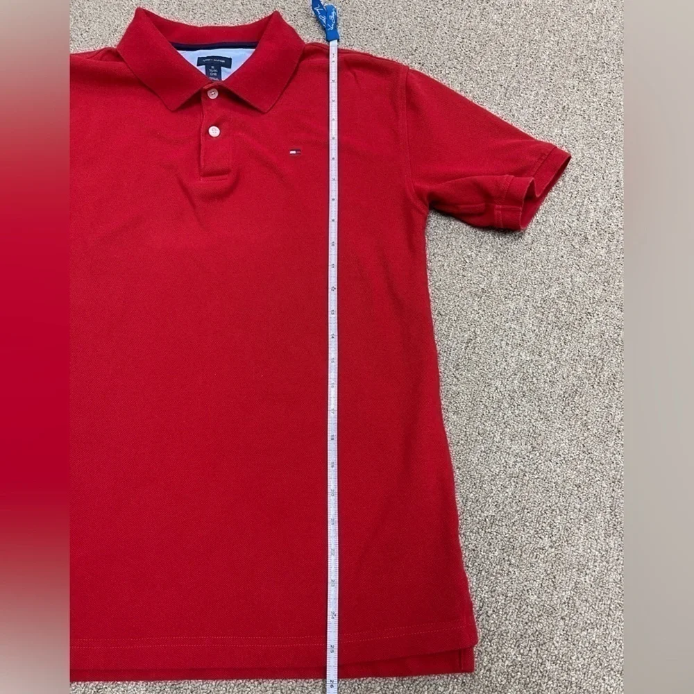 Tommy Hilfiger: Boy’s Red Short Sleeve Cotton Polo, Size XL (20)